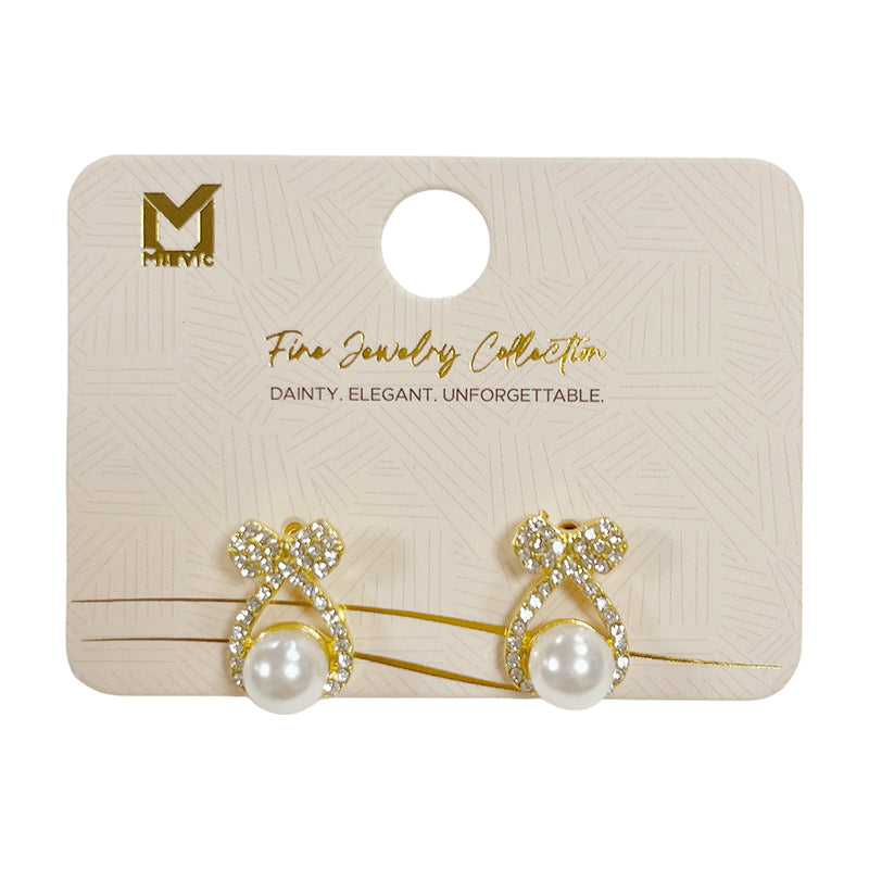 Boucles d’oreilles délicat dorées perle puces - 2 pièces