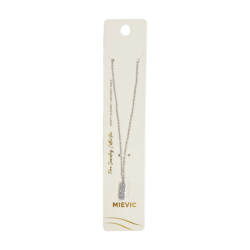 Élégant argenté pendentif collier