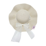Paille wavy Plage Beige Ribon hat MSHB005 SUM26