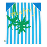 Serviette de Plage - Motif Palmier Bleu