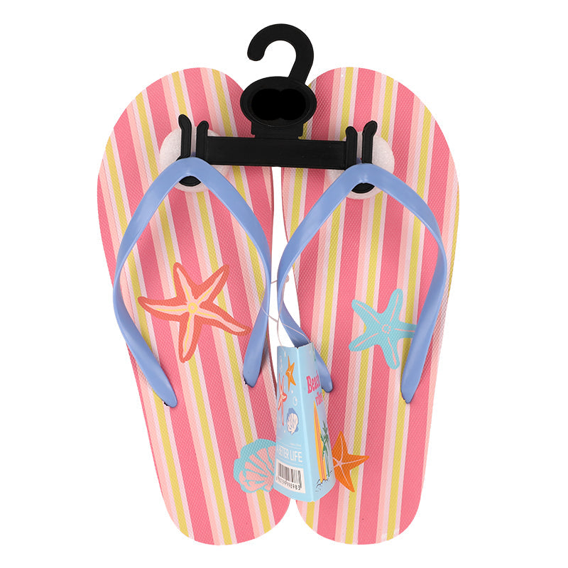 Tongs Motif Planche de Plage