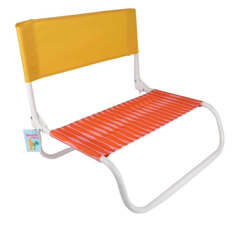 Chaise de Plage Pliante - Jaune