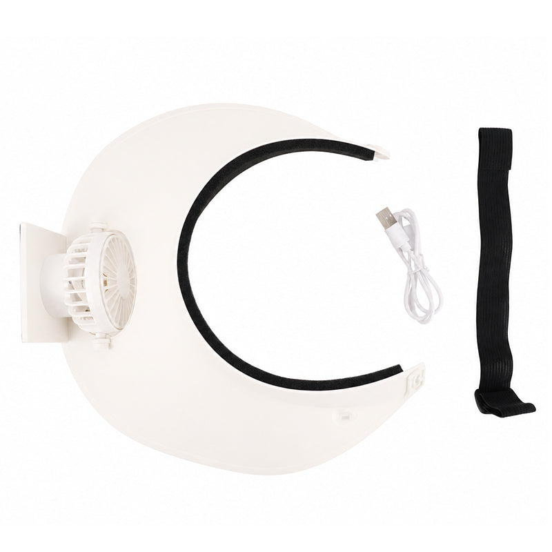 Casquette Ventilateur Solaire - Blanc