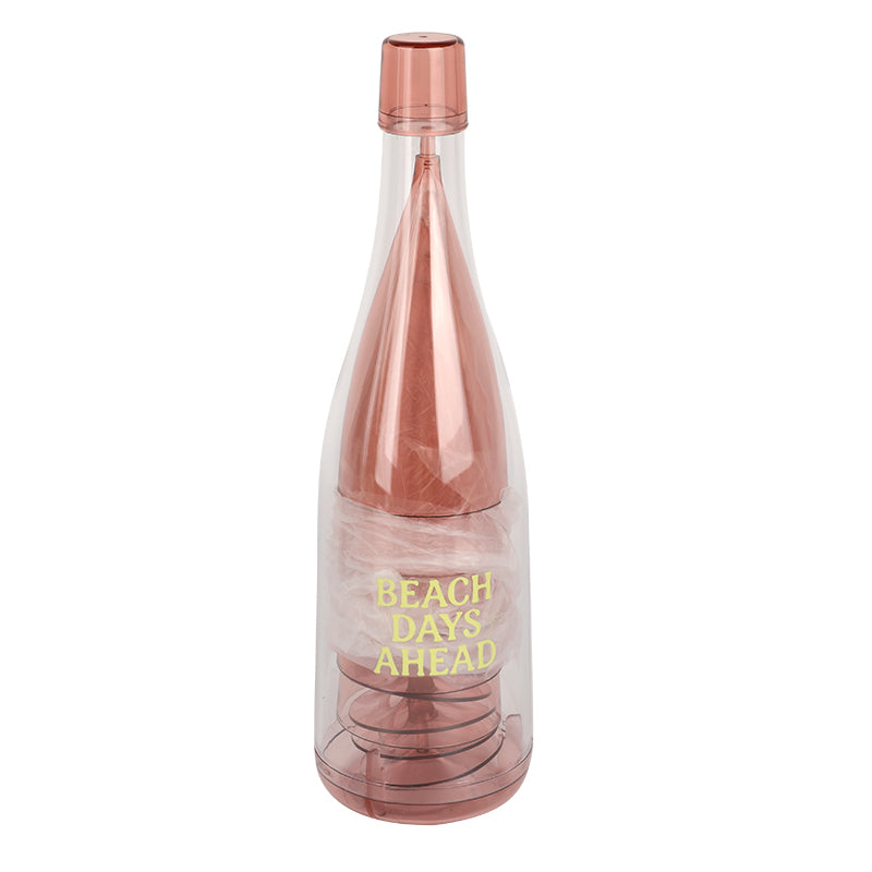 Bouteille en Plastique avec Gobelets - Rose Été