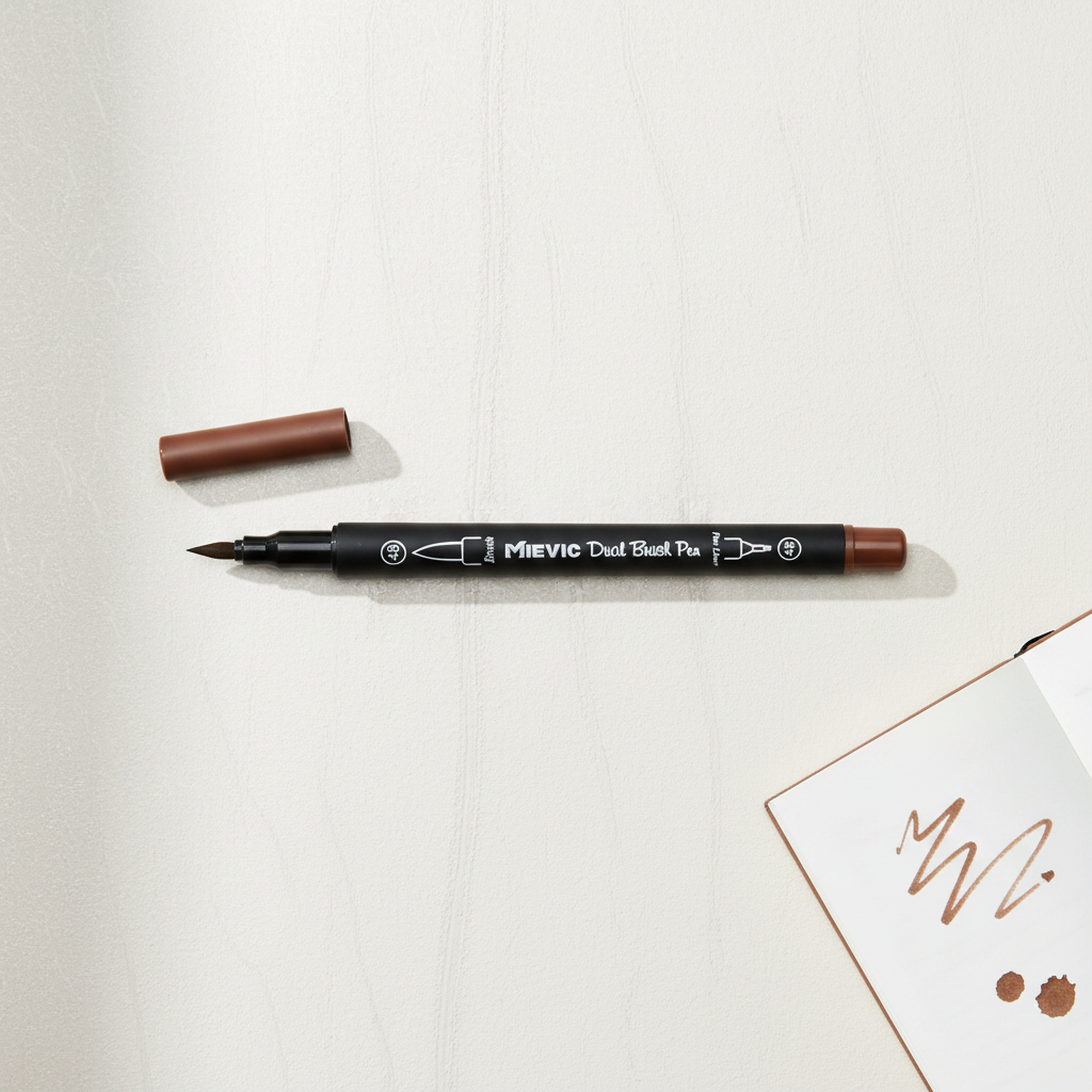 Stylo Duo Tip Marron
