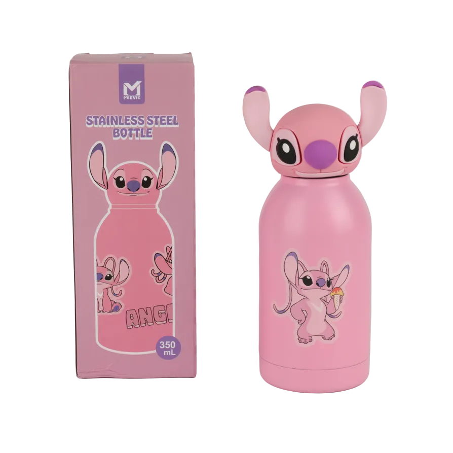 Bouteille Inox 350ml Stitch - Rose