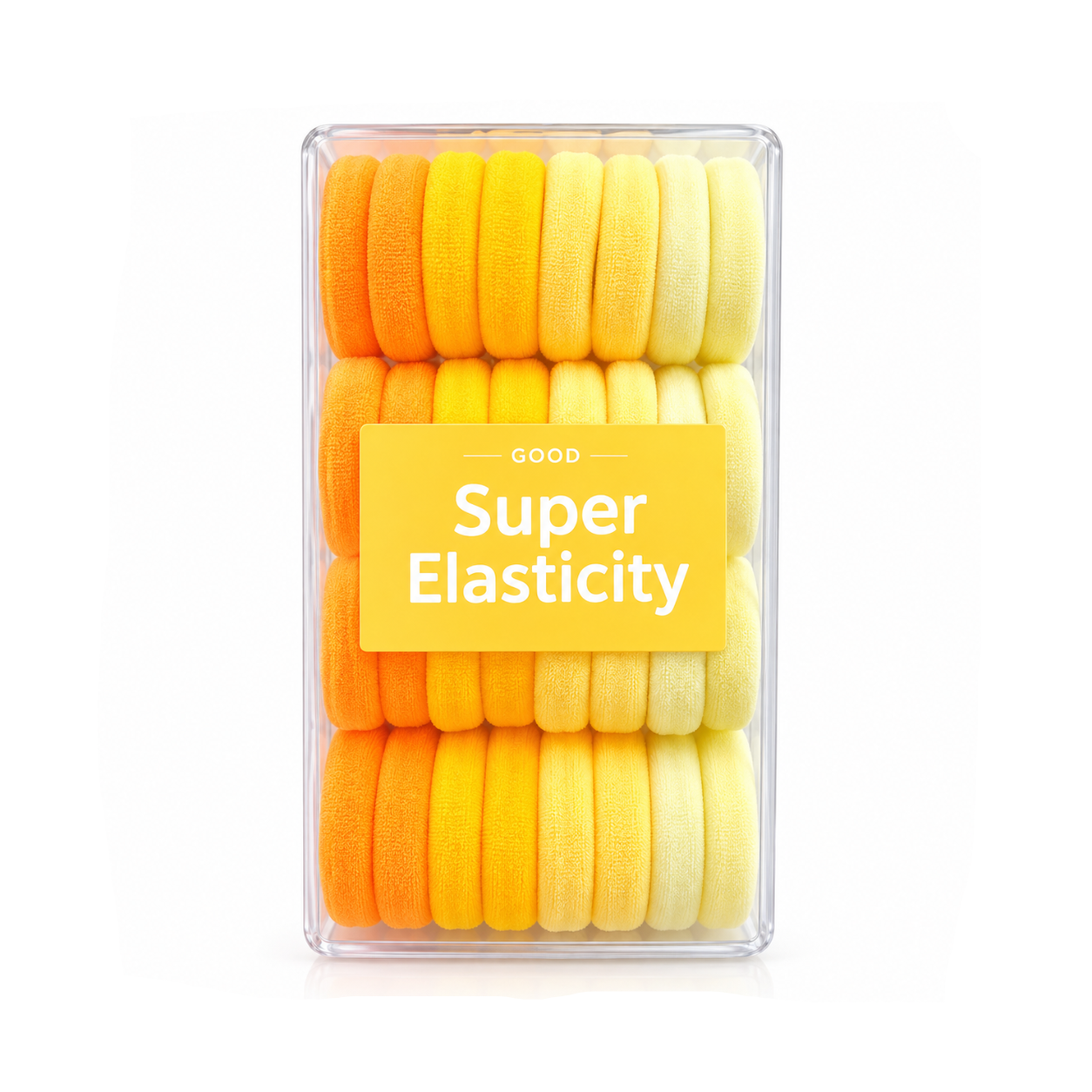 Boîte dÉlastiques Cheveux Super Elastic Hair Ties Box - Orange