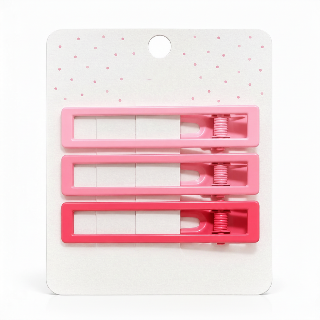 Fushia Cheveux Pin Seris 3PCS Set