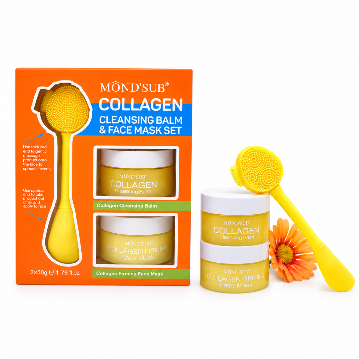 MOND'SUB Collagen Cleaning Balm Face Masque Set