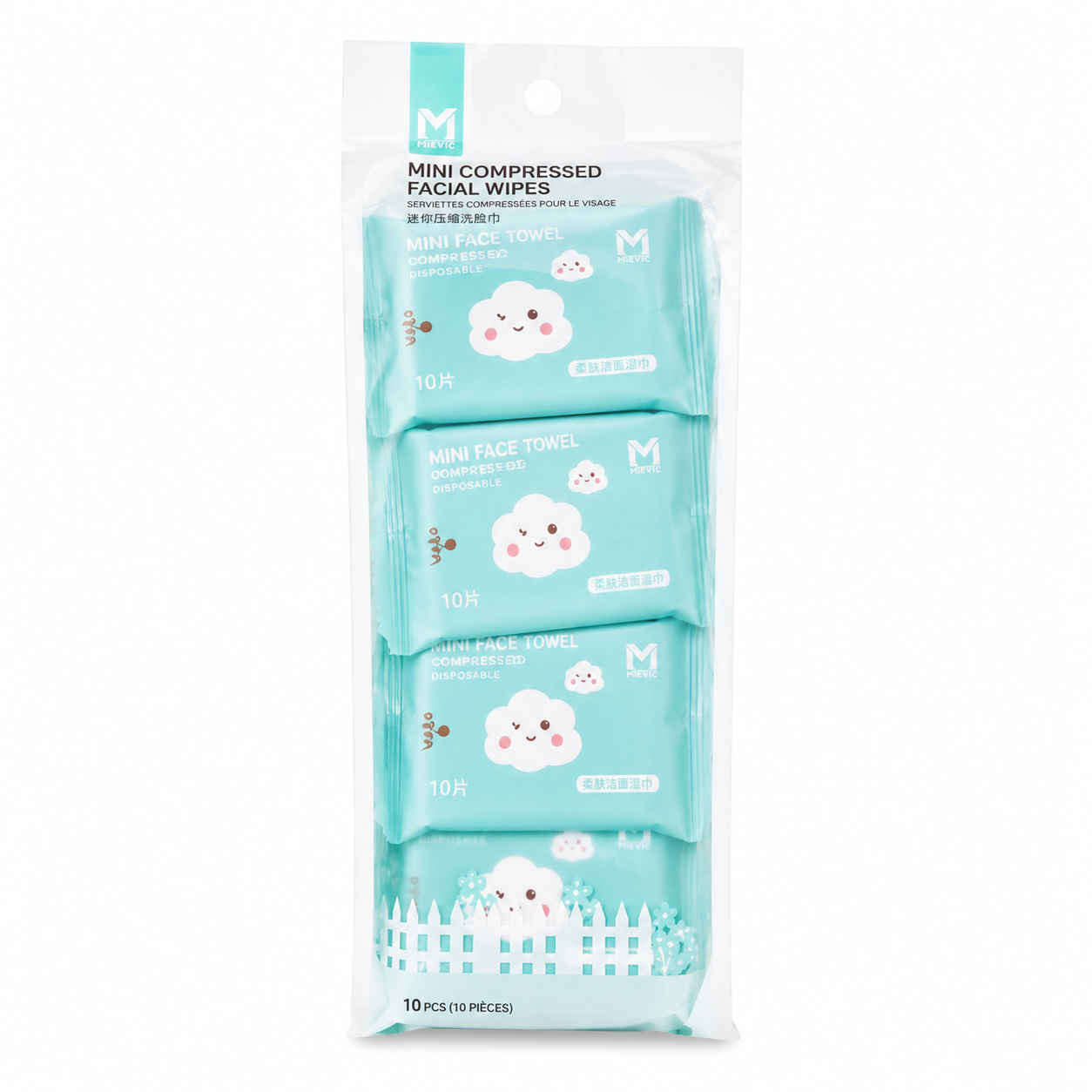 Mini Lingettes Humides Universelles - Lot de 8