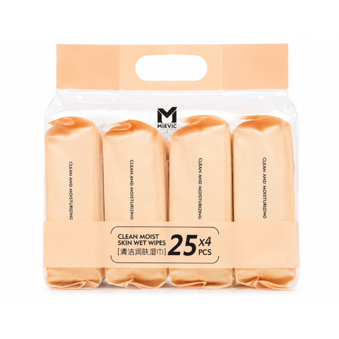 Lingettes Hydratantes Nettoyantes - Lot de 4