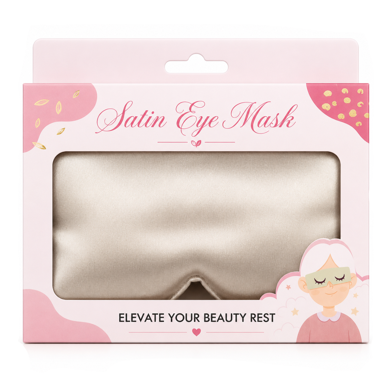 Cache-Yeux Satin Eye Mask - Doré