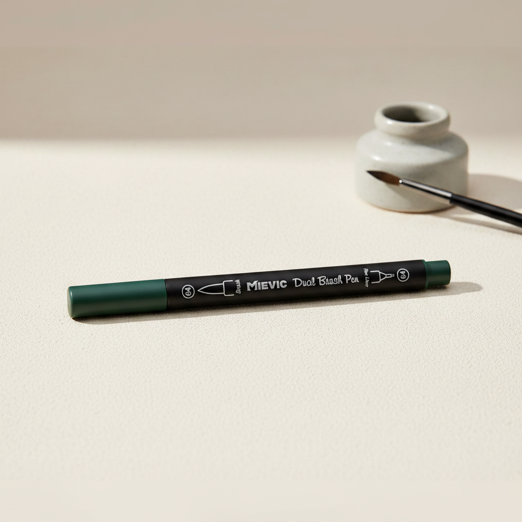Stylo Duo Tip Vert Foncé