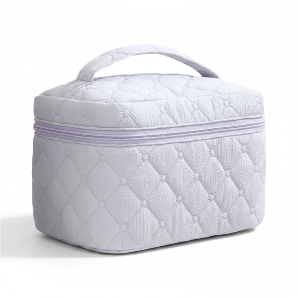 Trousse Maquillage Matelassée Violette