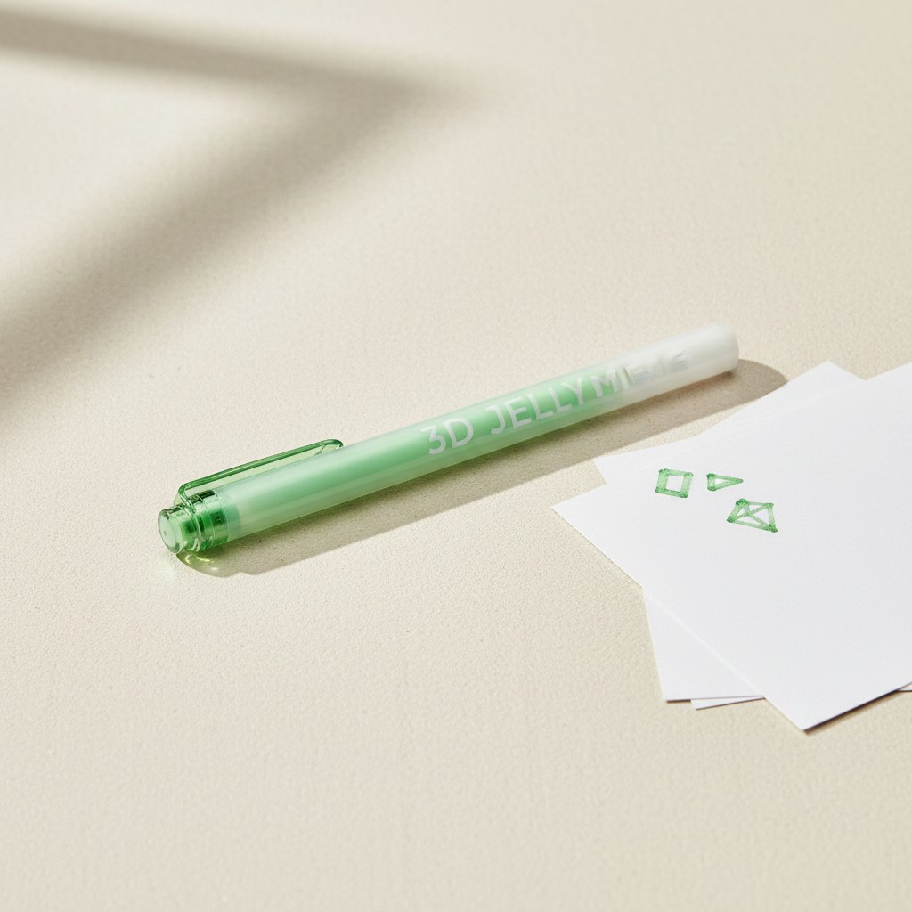 Stylo Jelly 3D Vert Fluo
