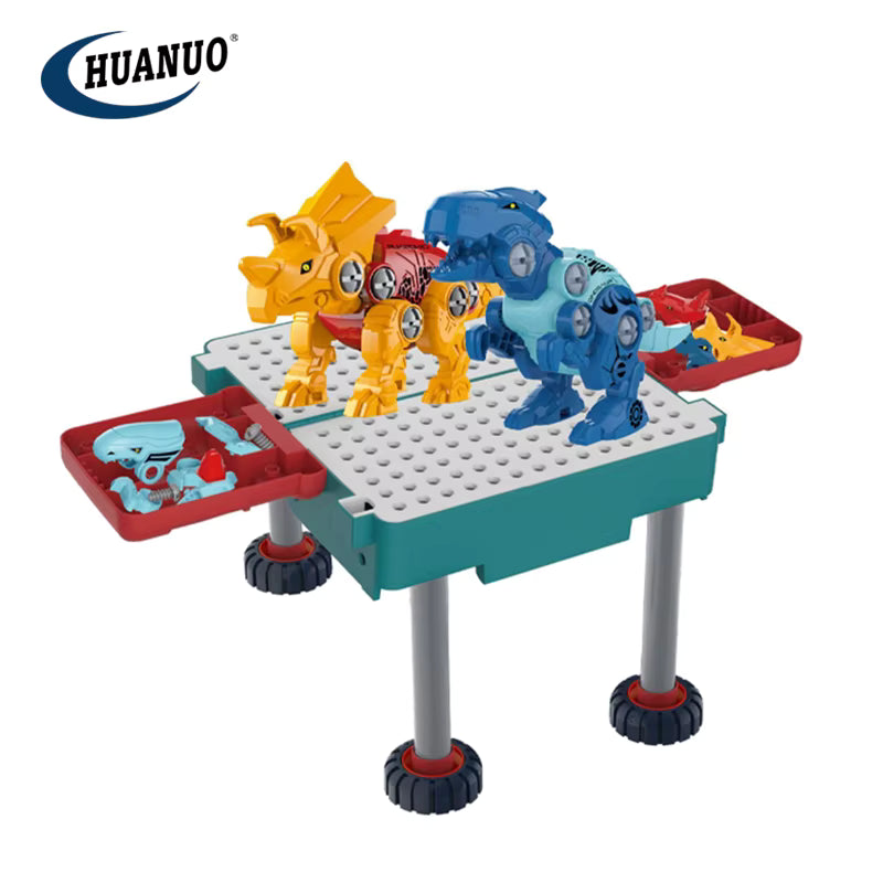 Jeu de Construction Dinosaure & Bus Déformable – 162 Pièces