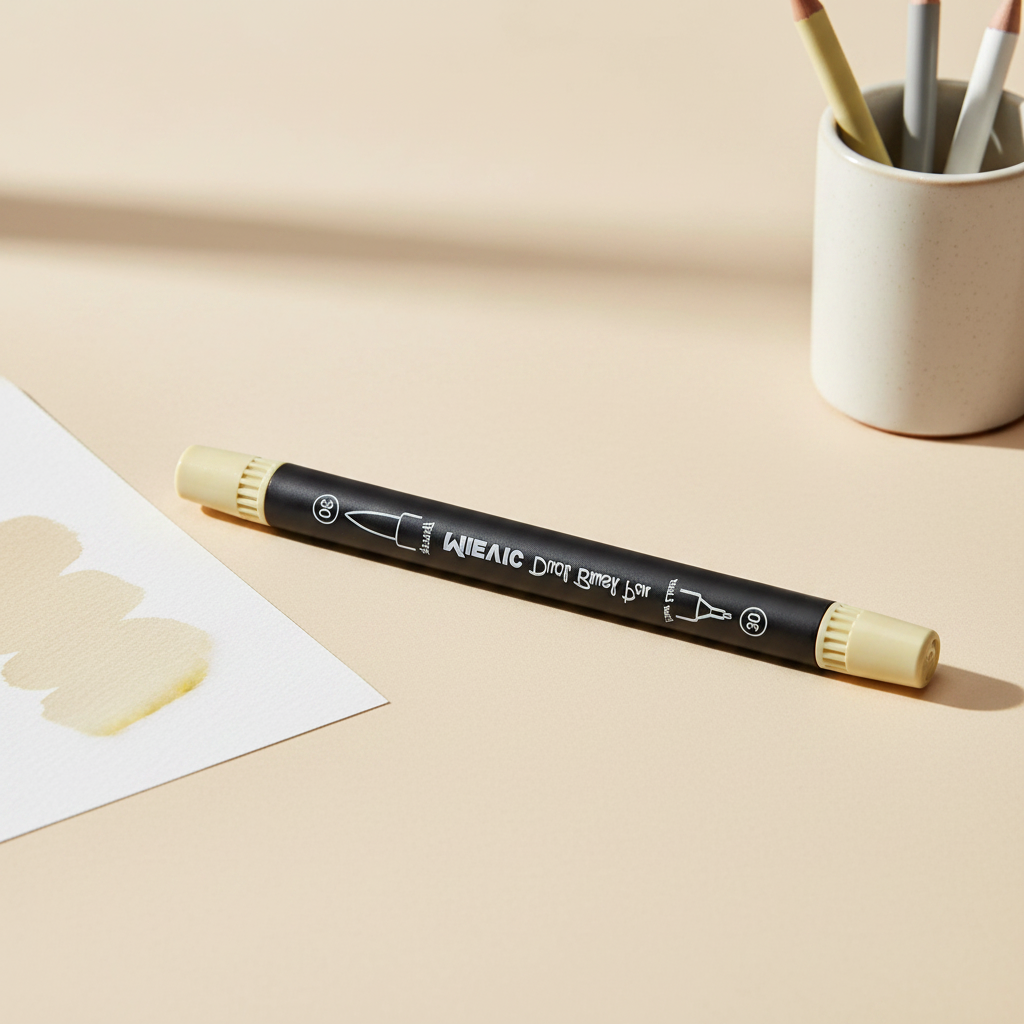 Stylo Duo Tip Jaune Clair