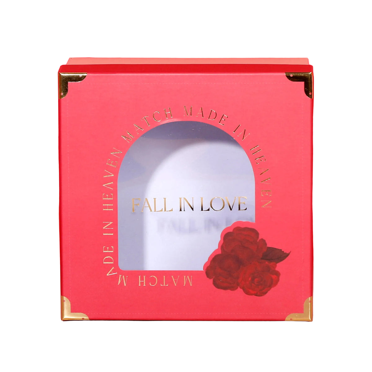 Boîte Cadeau Romantic Rose – 19 × 19 × 9,5 cm