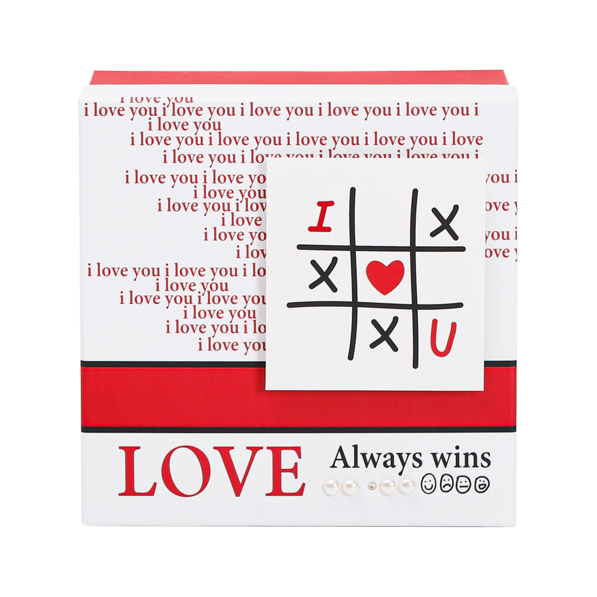 Boîte Cadeau Love Letter – 15 × 15 × 6,5 cm