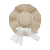 Paille wavy Plage Brown Ribon hat MSHB006 SUM26