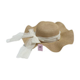 Paille wavy Plage Brown Ribon hat MSHB006 SUM26