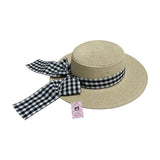 Plage en Paille Vintage Blue ribbon hat MSHB007 SUM26