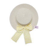 Plage en Paille Vintage Yellow ribbon hat MSHB008 SUM26