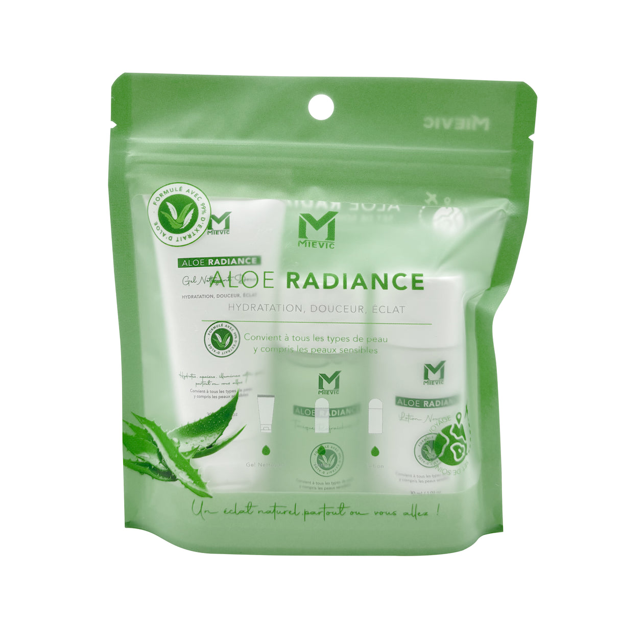 Set Travel Skincare Aloe Radiance