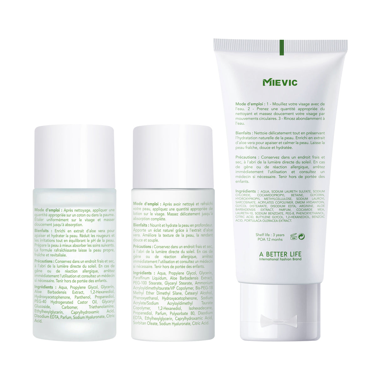 Set Travel Skincare Aloe Radiance