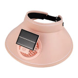 Casquette Ventilateur Solaire - Rose