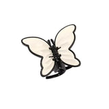 Papillon Cheveux Pince Blanc Noir