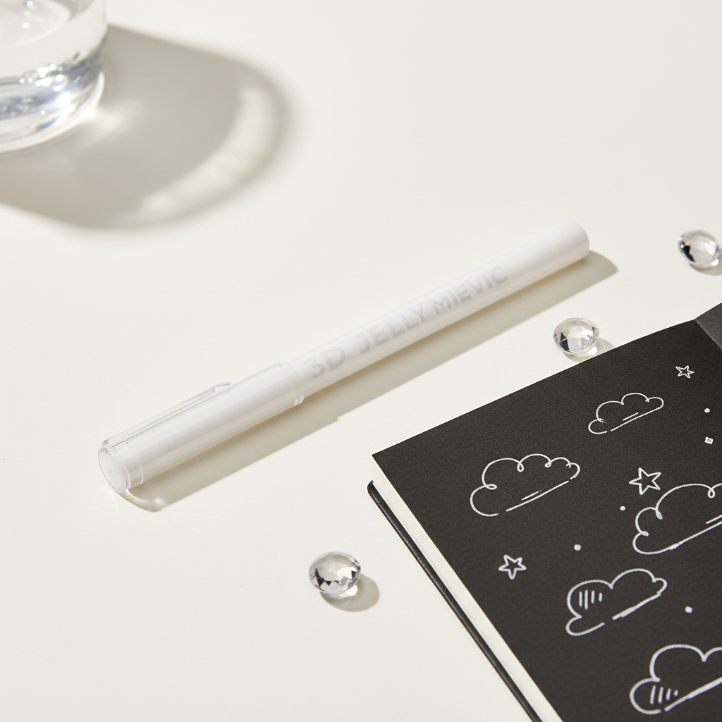WHITE 3D JELLY Pen