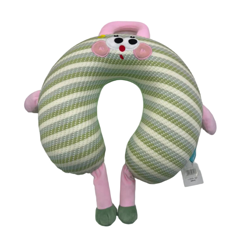 Oreiller Cervical en U Doux Travel U-shaped Neck Pillow KLW-3 - Vert