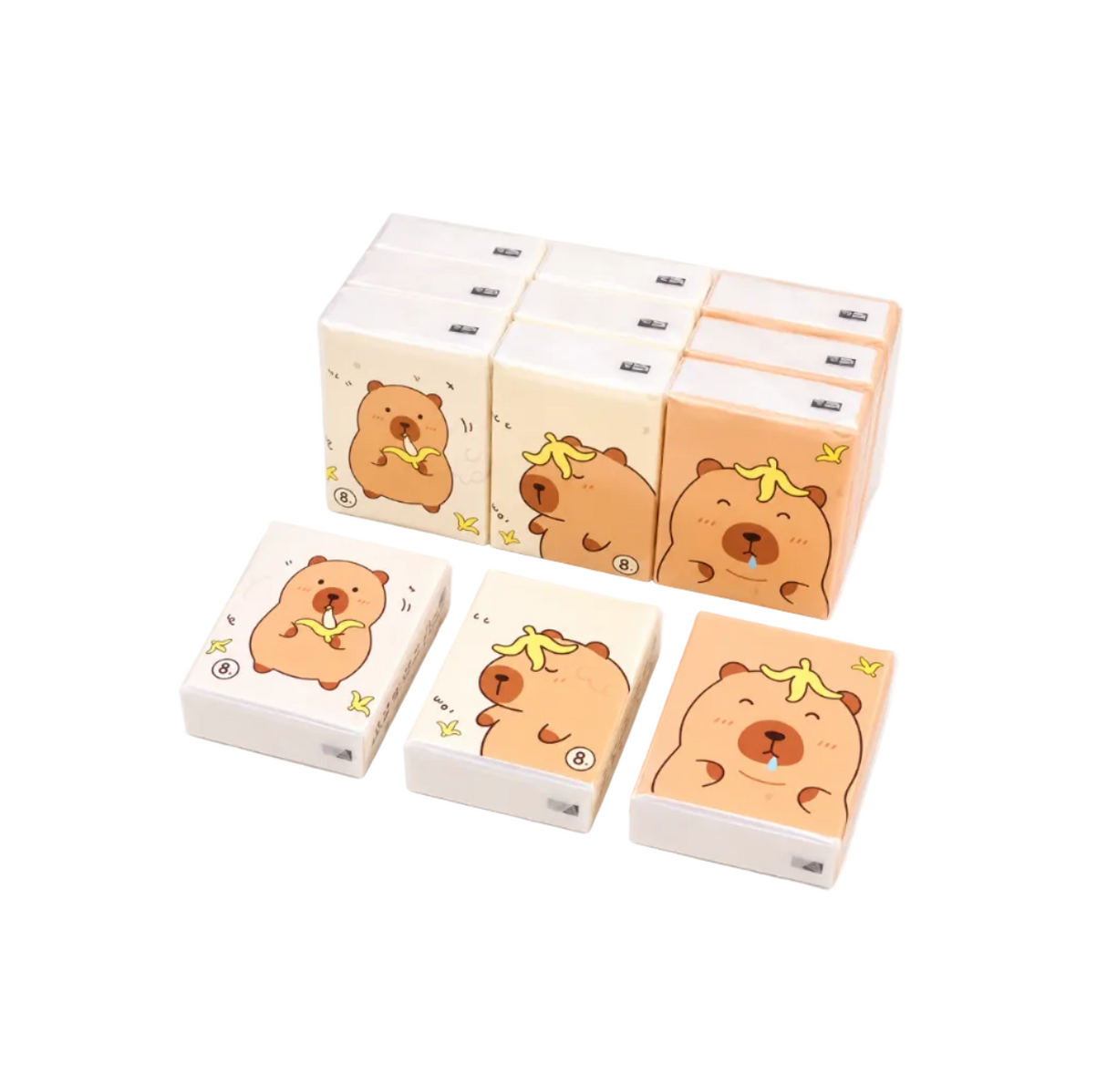 Capybara Mouchoir 9PCS