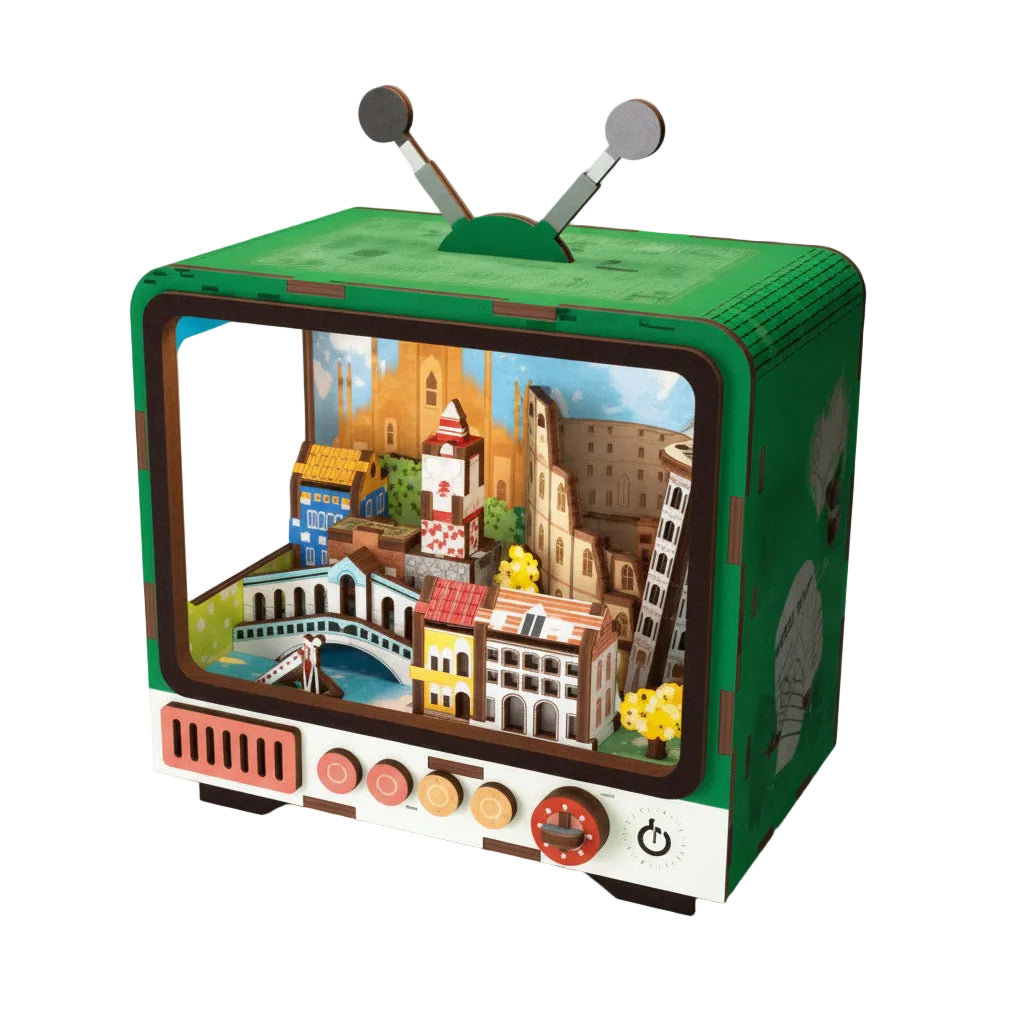Puzzle de Construction TV en Bois 139 Pièces