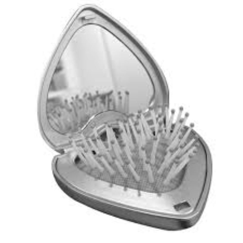 Brosse à Cheveux Heart Hair Brush Mirror - Argenté