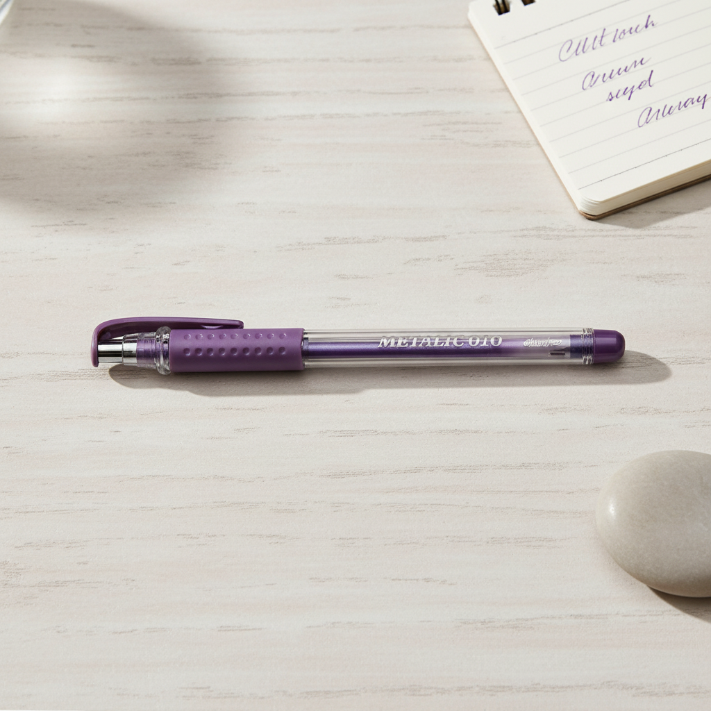 Stylo Gel Metallic Violet