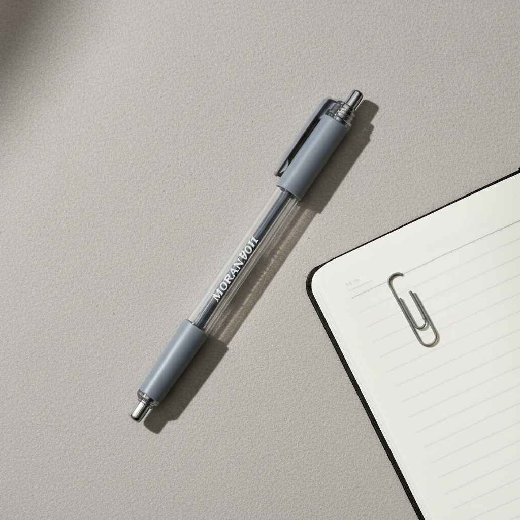 Stylo Gel Morandi Gris Clair