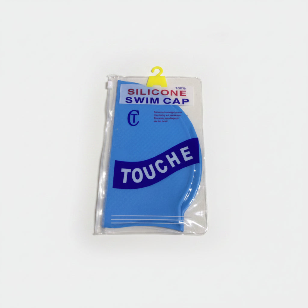 Bonnet de Bain en Silicone - Bleu