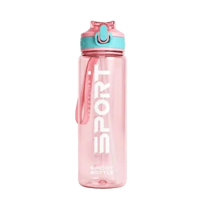 Gourde Sports Plastic Bottle - Rose