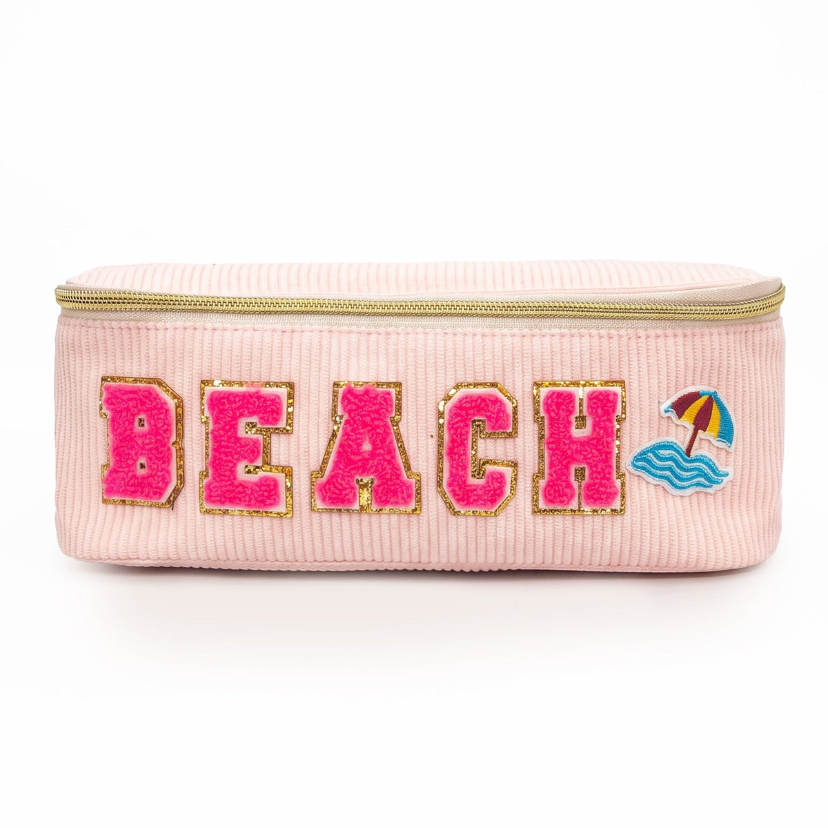 Pink Beach Embroidery Box Cosmetic Bag WM2629 SUM26