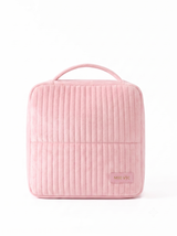 Pink Ribbed Vanity  Velvet Cosmetic Bag RH2506w SUM26