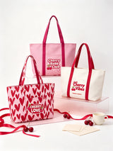 Cherry Babe Club Pink Canvas Tote Bag ALI205 SUM26