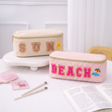 Cream Sun Embroidery Box Cosmetic Bag WM2629 SUM26